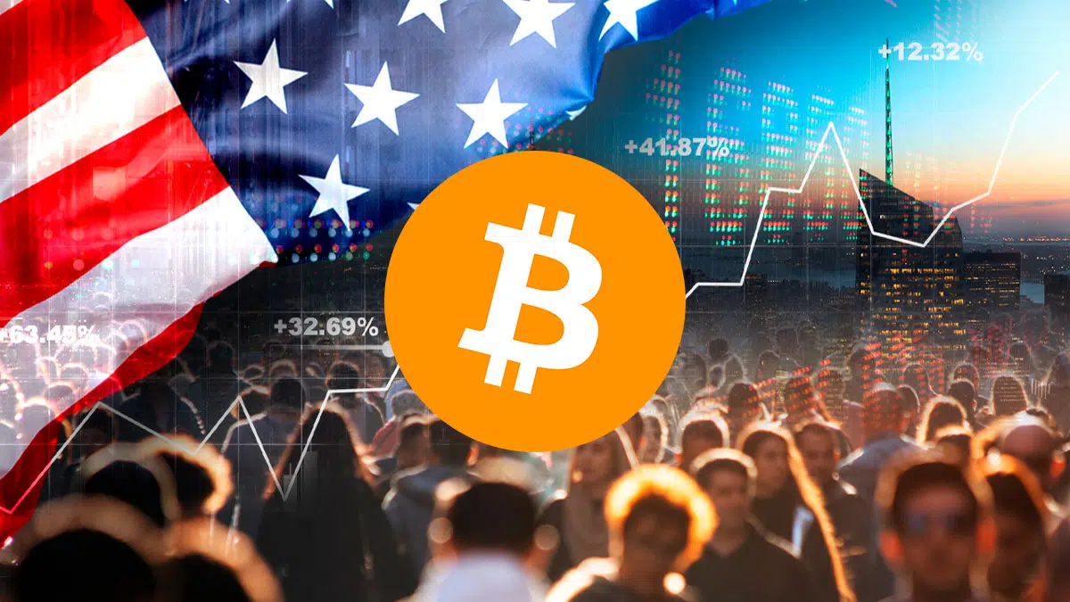 Crypto market charts reacting to US economic data