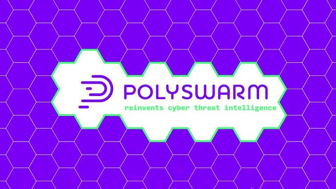 PolySwarm cybersecurity platform showing decentralized malware scanning with multiple engines
