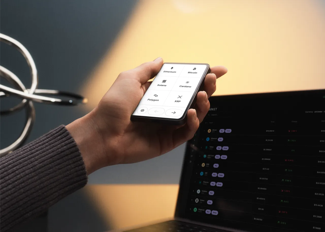 User accessing rented GPU through crypto hardware leasing platform powered by blockchain