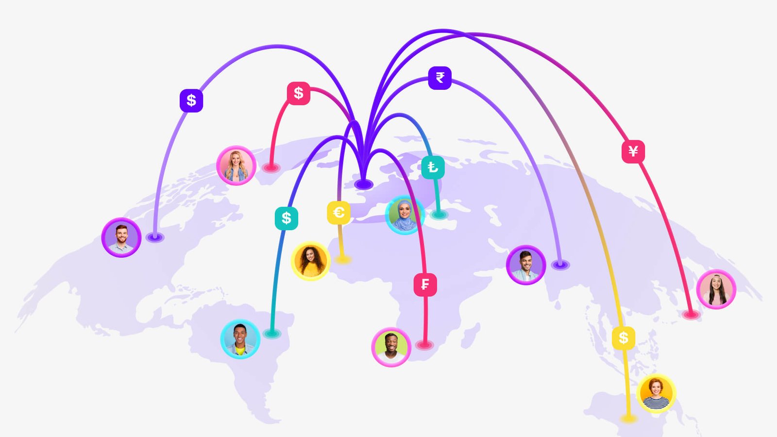 A refugee using a mobile crypto wallet to access DeFi services.